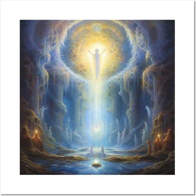 Angel Delivering a Spiritual Transmission Wall Art by Star Scrunch